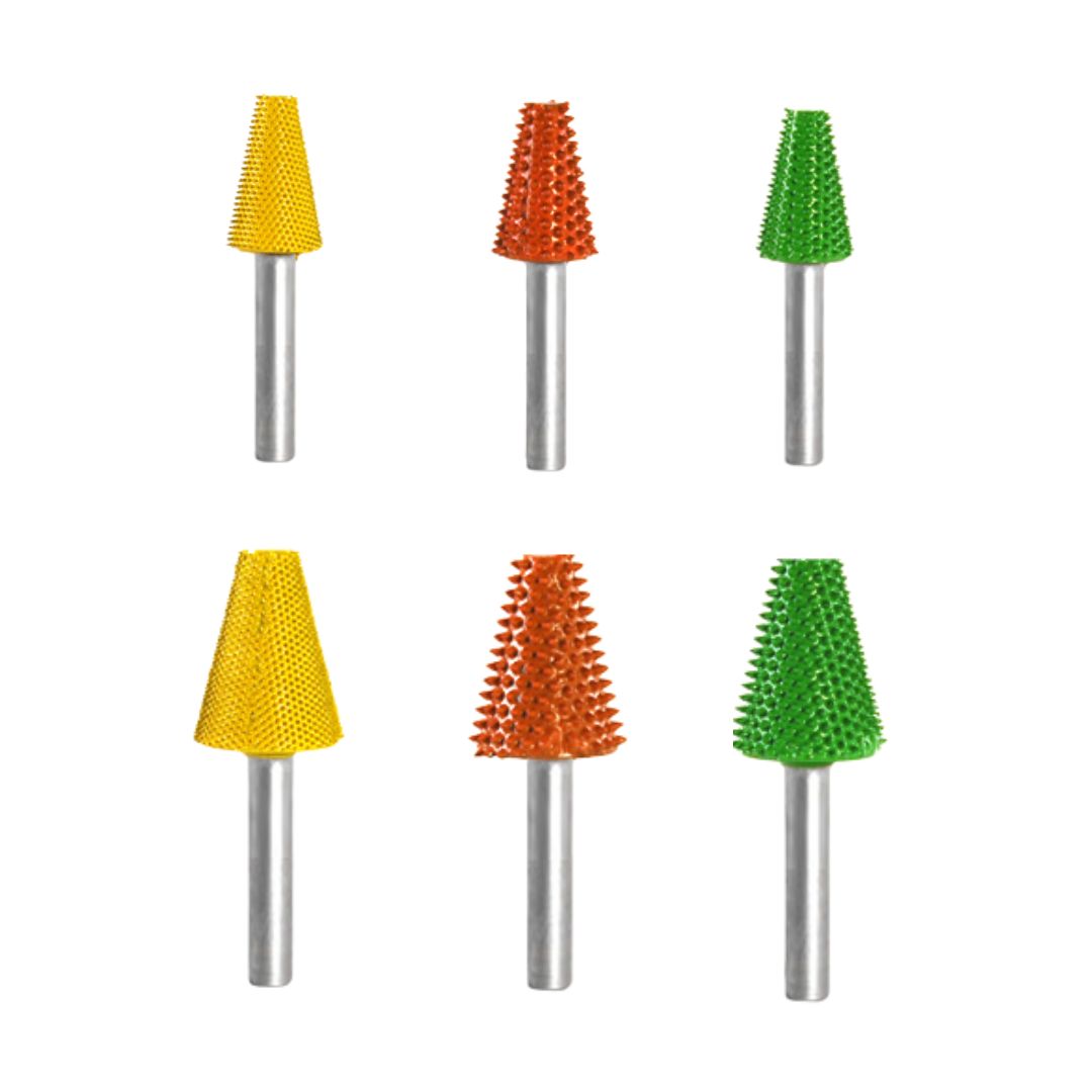 Flacher Kegel Ø 13 mm & 19 mm, Fein bis Grob