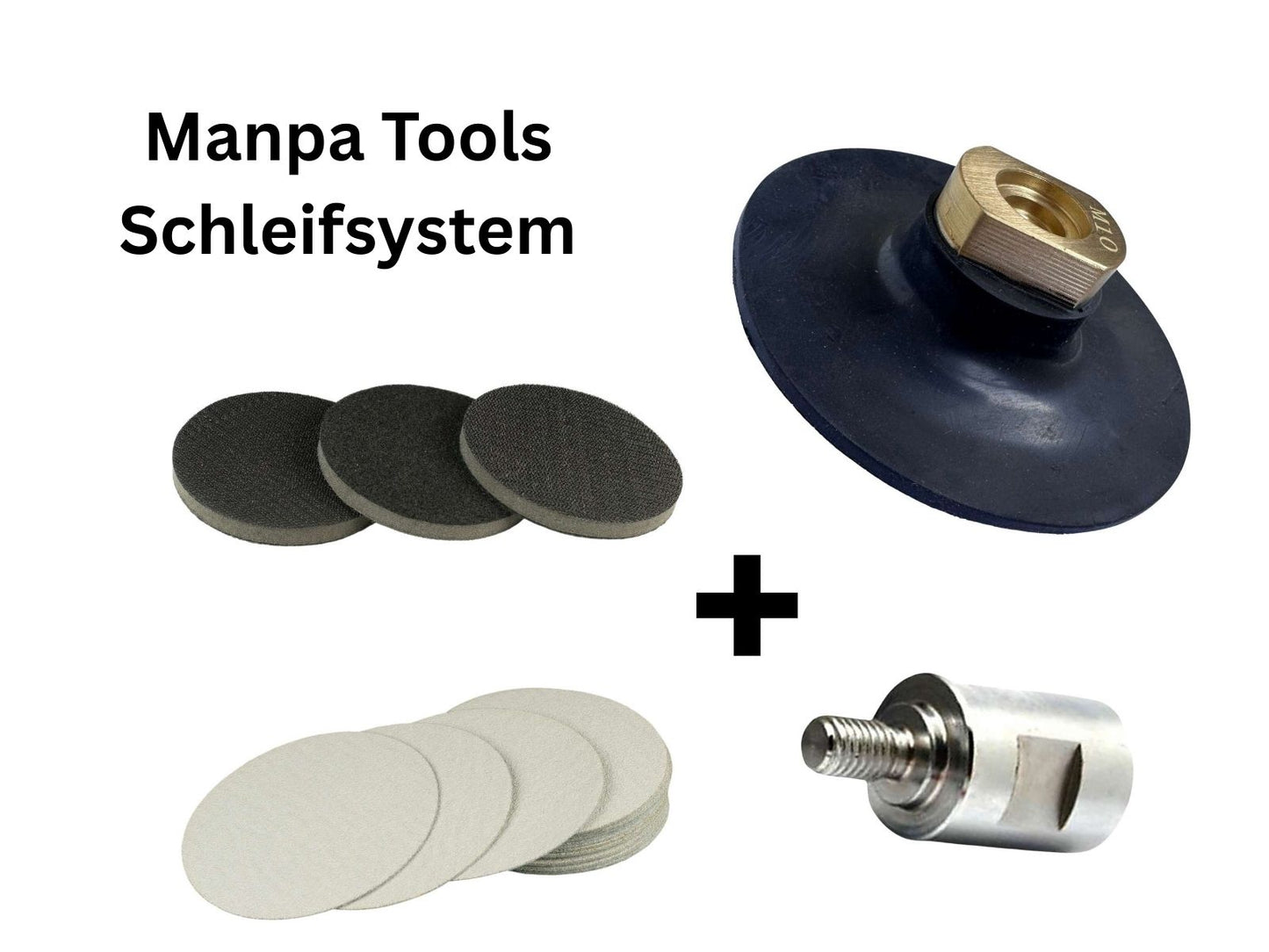 Schleifsystem für Winkelschleifer - Komplett Paket