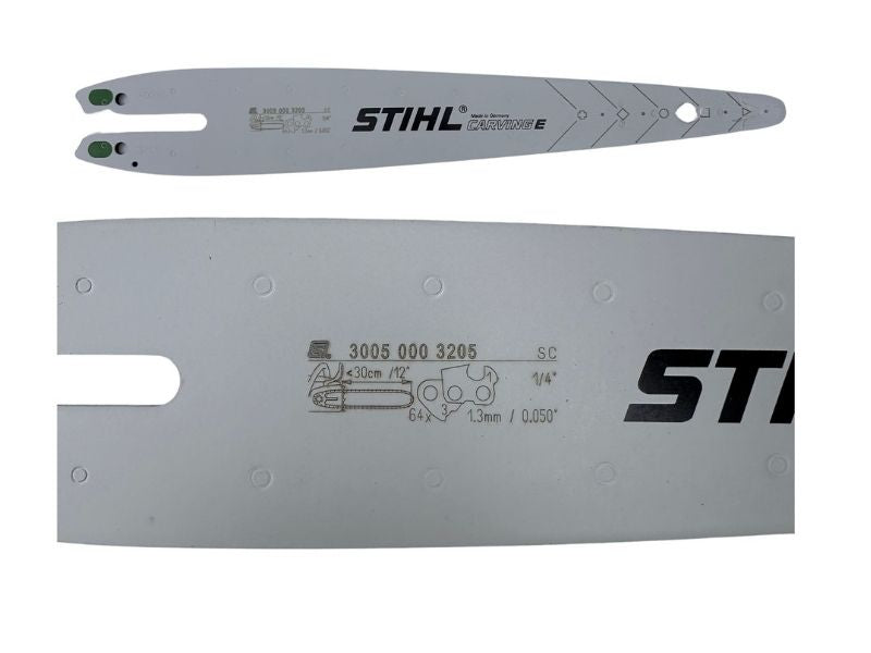 Carving-Set 30: Schiene 30cm + 2x Carving Sägekette 1,3mm 1/4"