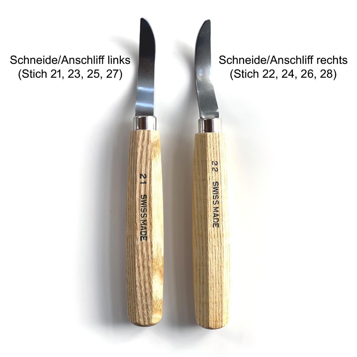 pfeil Löffelmesser halbrund klein
