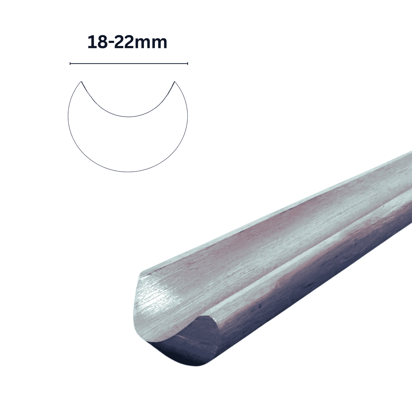 Neuhammer Schalenröhre, handgeschmiedet 350mm