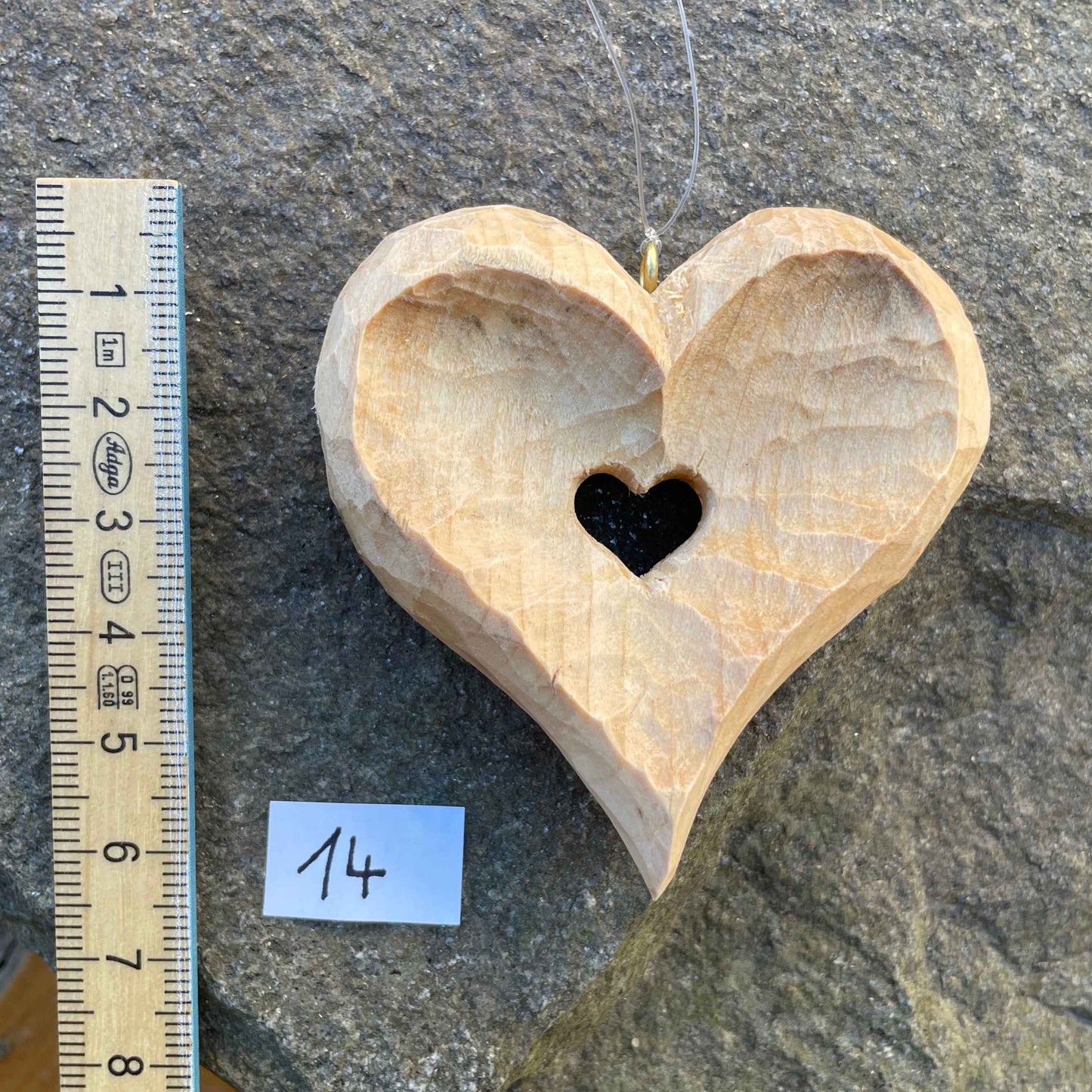 Nr.14 - "Herz im Herz" konkav ausgearbeitet & gewachst