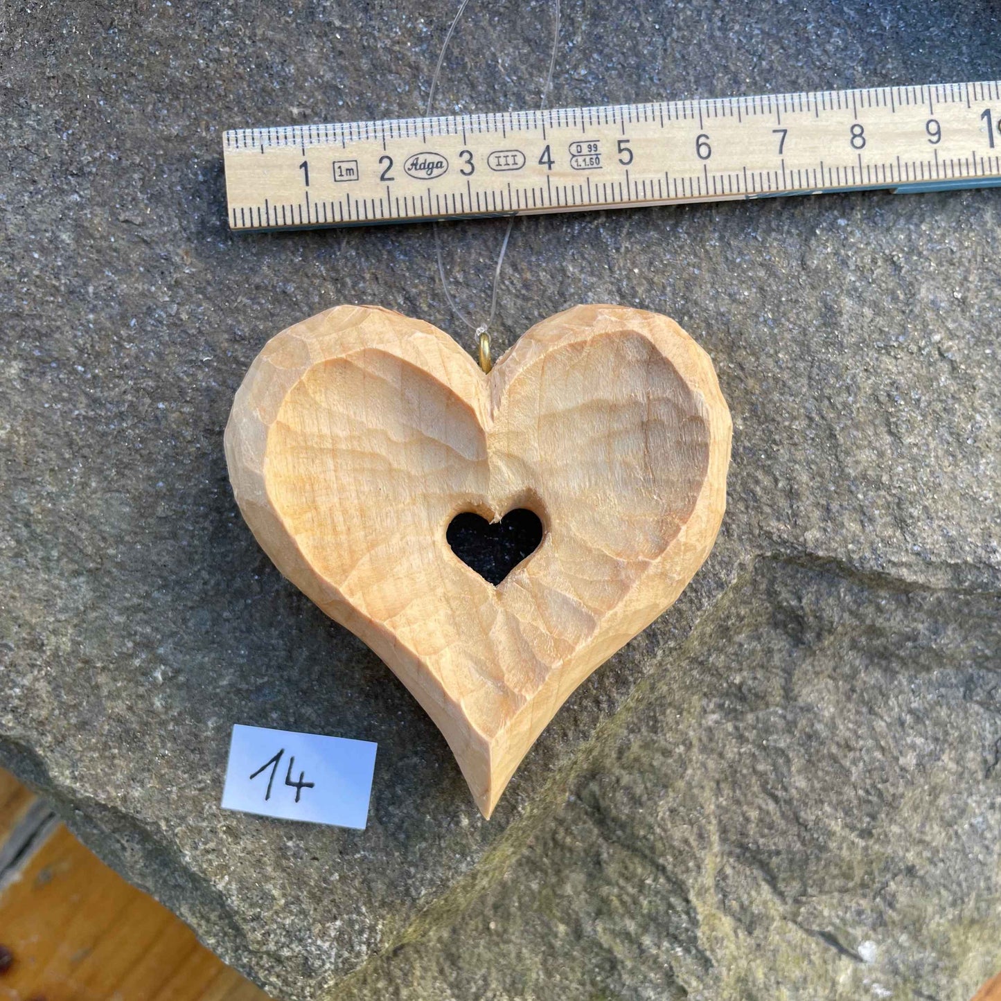 Nr.14 - "Herz im Herz" konkav ausgearbeitet & gewachst