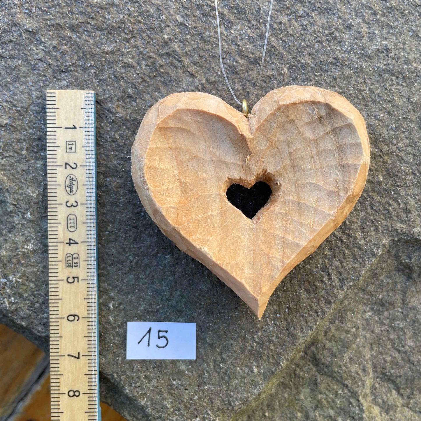 Nr.15 - "Herz im Herz" konkav ausgearbeitet & gewachst