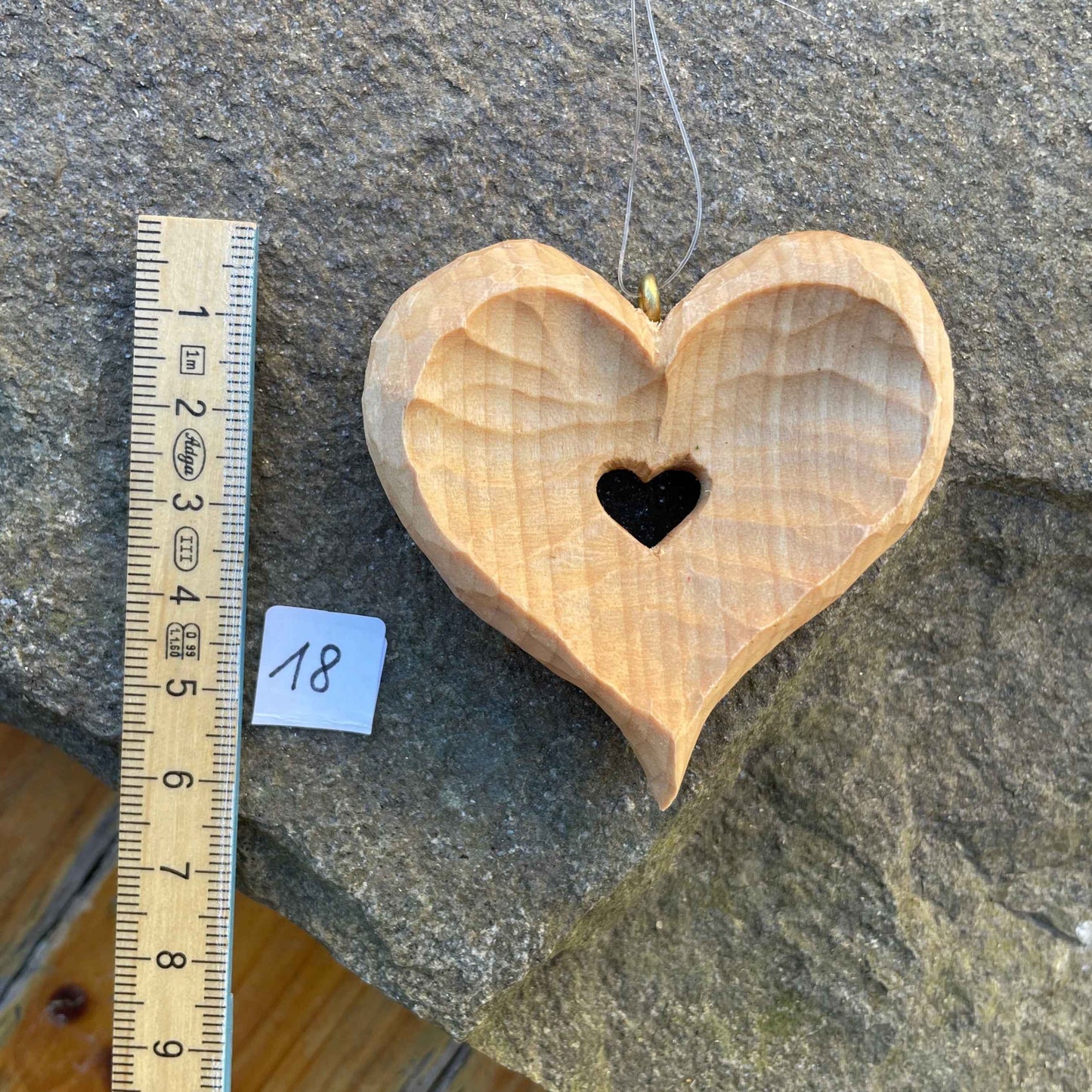 Nr.18 - "Herz im Herz" konkav ausgearbeitet & gewachst