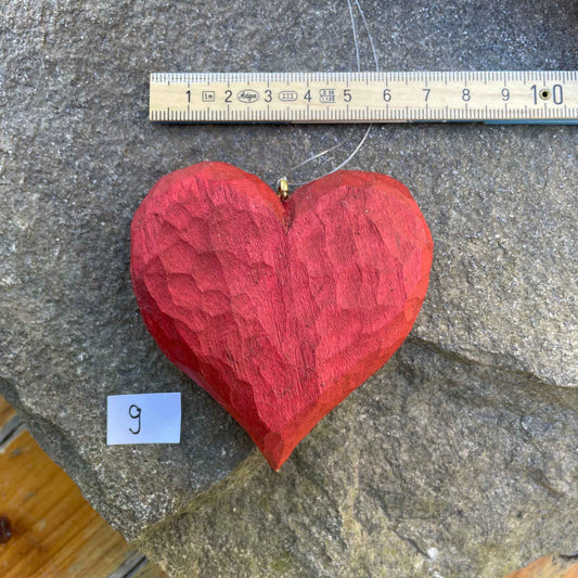 Nr.9 - Volles Herz, Dunkelrot und gewachst