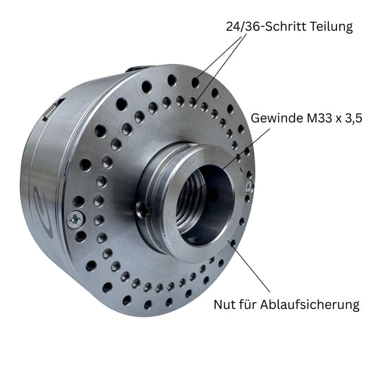 Schweres Drechselfutter 110 mm CARP C1