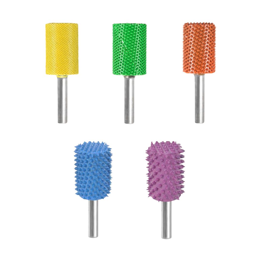 Großer besetzter Zylinder Ø 19 mm, Fein bis Super-Grob