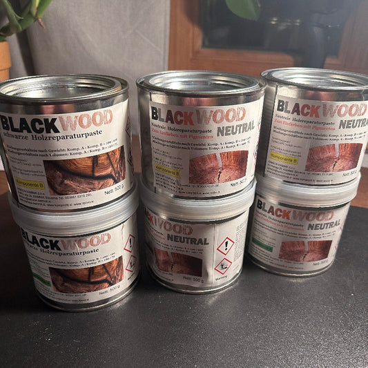 Blackwood Holzpaste - Original verschlossen, Dosen mit kleinen Dellen
