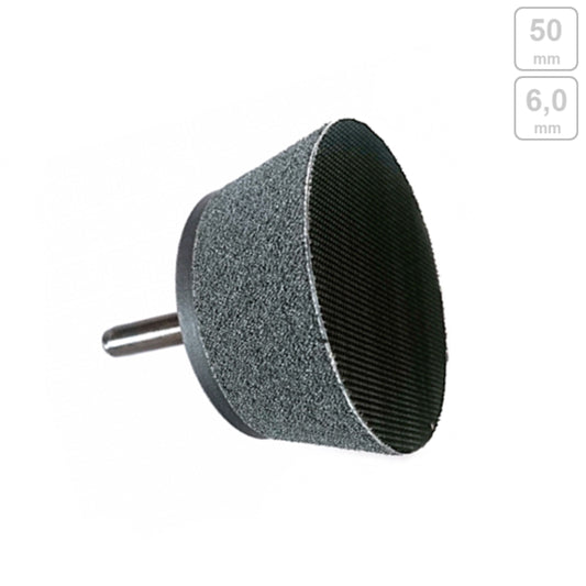 Schaumstoff-Schleifteller mit Klett, Ø 50mm, Schaft: 6,0mm