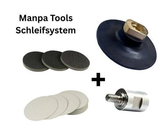 Schleifsystem für Winkelschleifer - Komplett Paket